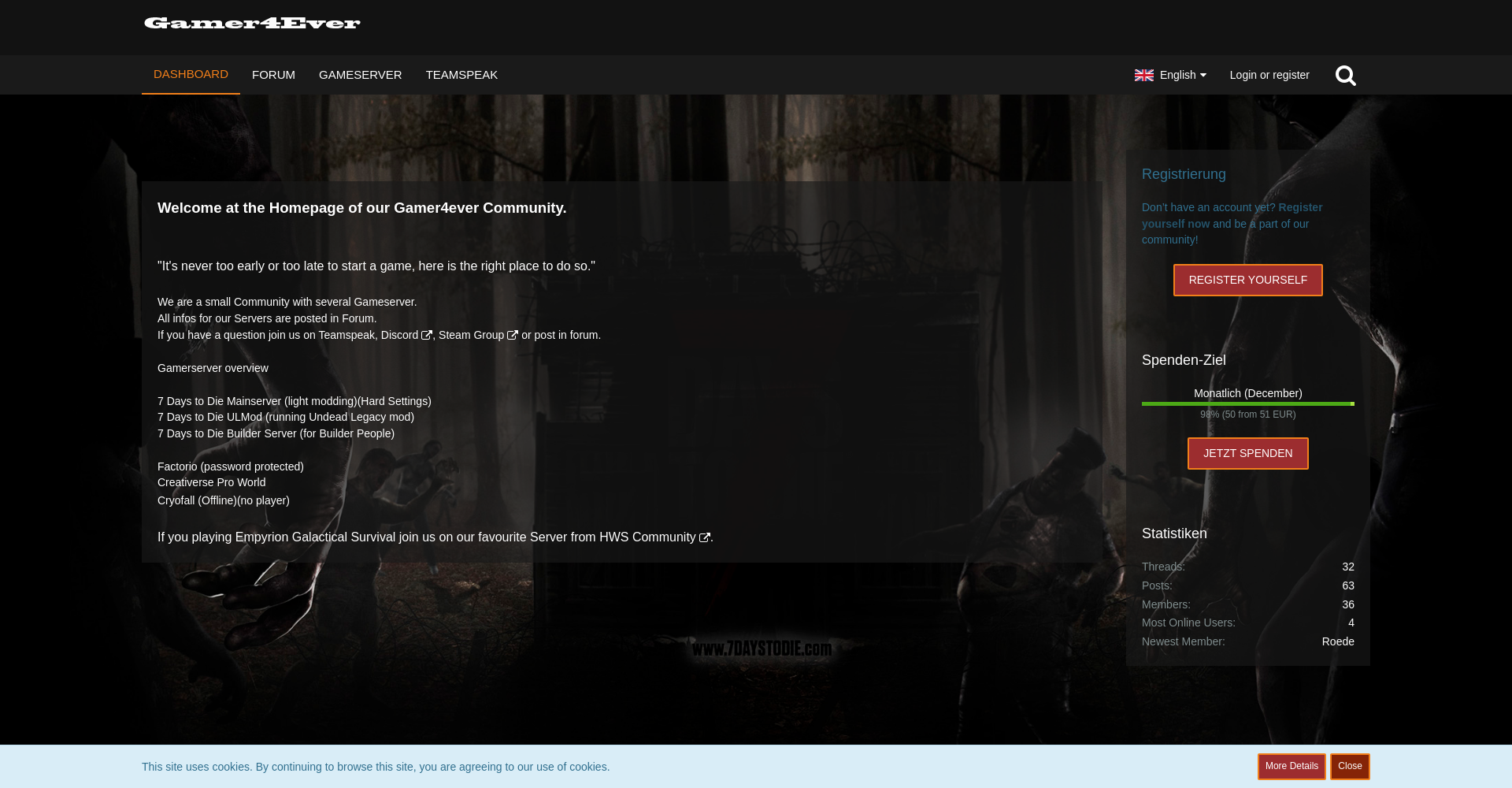 [DE]Gamer4ever A20.4 - Builder Server - [PVE]